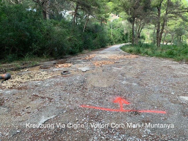 2025_10_27 Markierungen Cigne-Voltor-Corb Mari-Muntana (3)