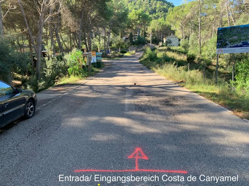 2025_10_27 Markierungen Via del Cigne – de les Cales entrada (1)