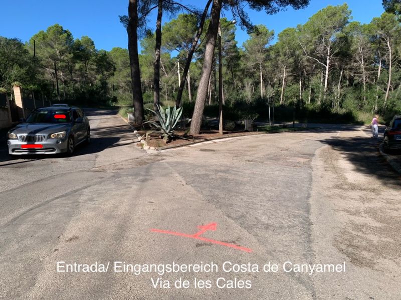 2025_10_27 Markierungen Via del Cigne – de les Cales entrada (5)